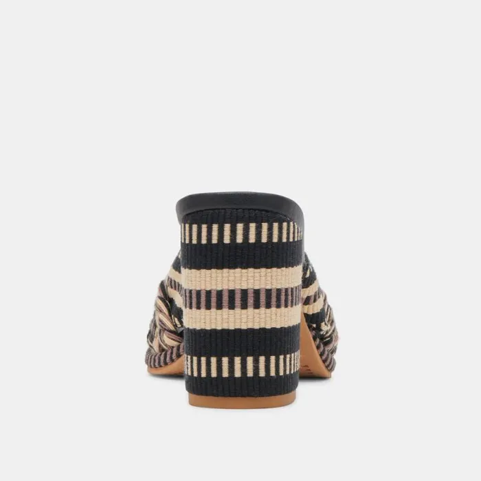 Dolce Vita Brilah Heels Black Multi Woven Women Heels