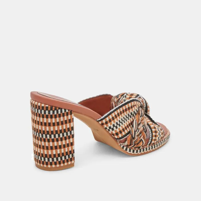 Dolce Vita Brilah Heels Tan Multi Woven Women Heels