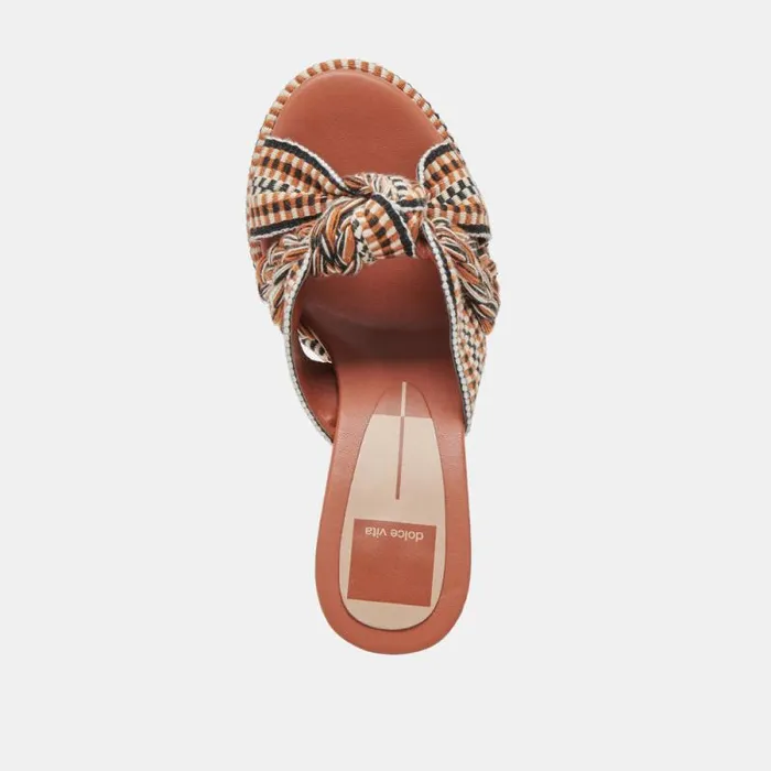 Dolce Vita Brilah Heels Tan Multi Woven Women Heels
