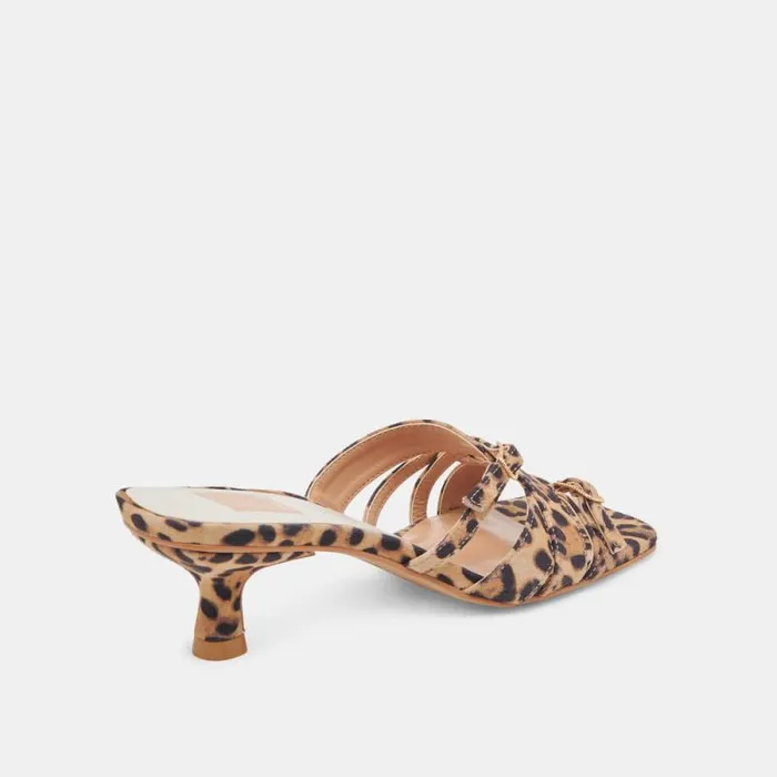 Dolce Vita Bryant Heels Dk Leopard Suede Women Heels