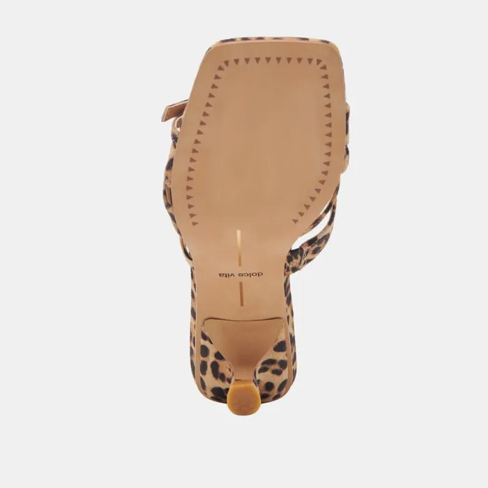 Dolce Vita Bryant Heels Dk Leopard Suede Women Heels