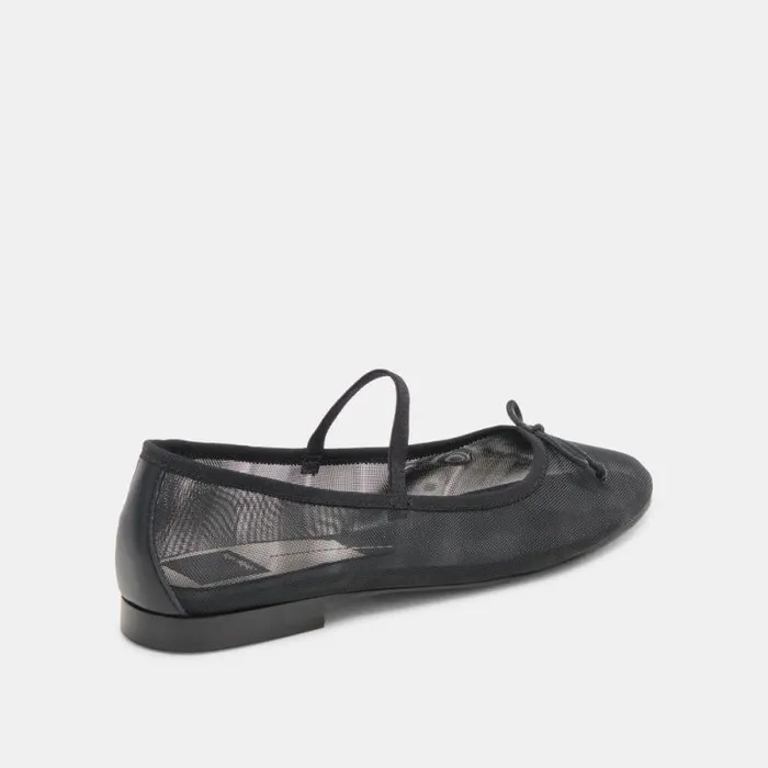 Dolce Vita Cadel Ballet Flats Onyx Mesh Women Flats and Loafers
