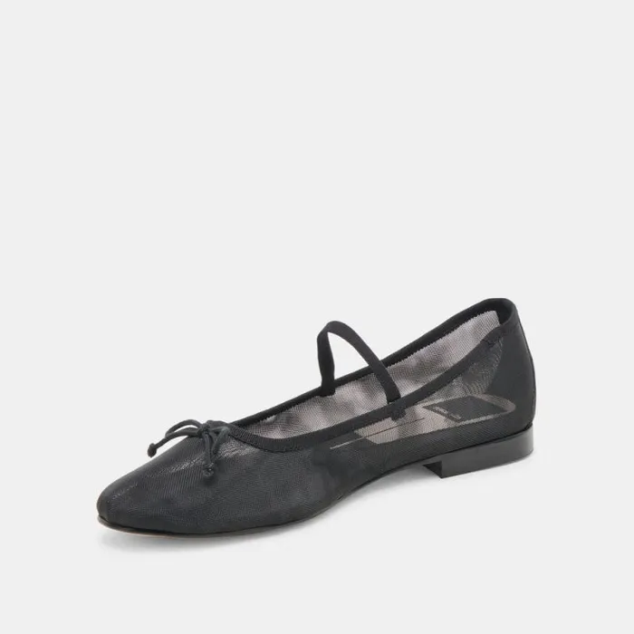 Dolce Vita Cadel Ballet Flats Onyx Mesh Women Flats and Loafers