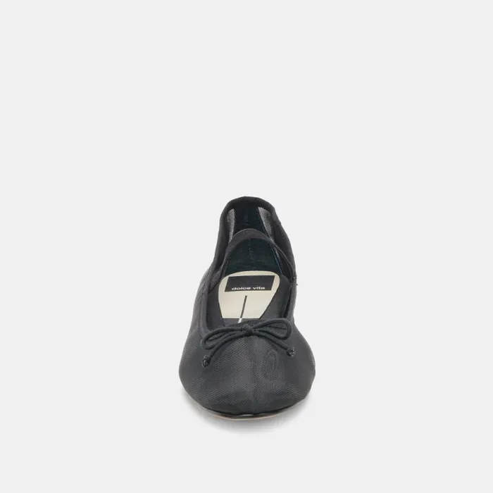Dolce Vita Cadel Ballet Flats Onyx Mesh Women Flats and Loafers