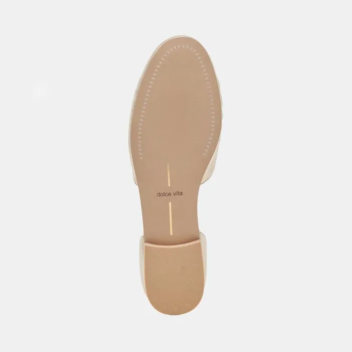 Dolce Vita Cancun Ballet Flats Light Gold Metallic Leather Women Flats and Loafers
