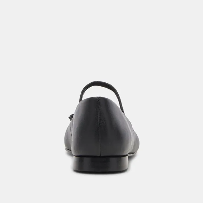 Dolce Vita Carin Ballet Flats Black Leather Women Flats and Loafers