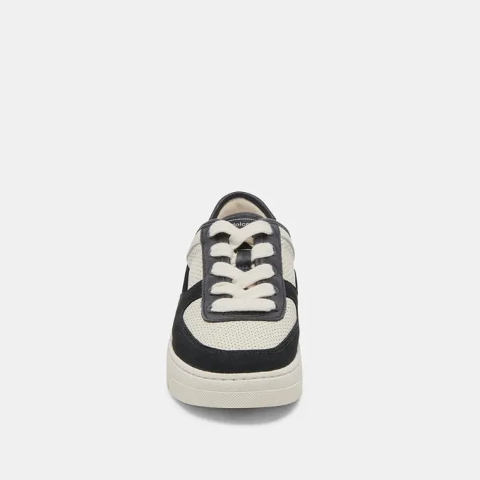 Dolce Vita Cyril Sneakers Black White Leather Women Sneakers