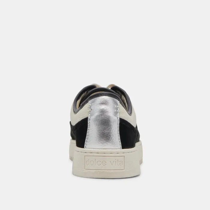 Dolce Vita Cyril Sneakers Black White Leather Women Sneakers