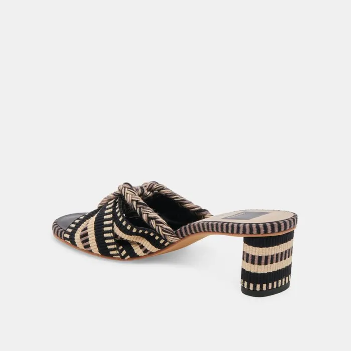 Dolce Vita Dallie Heels Black Multi Woven Women Heels