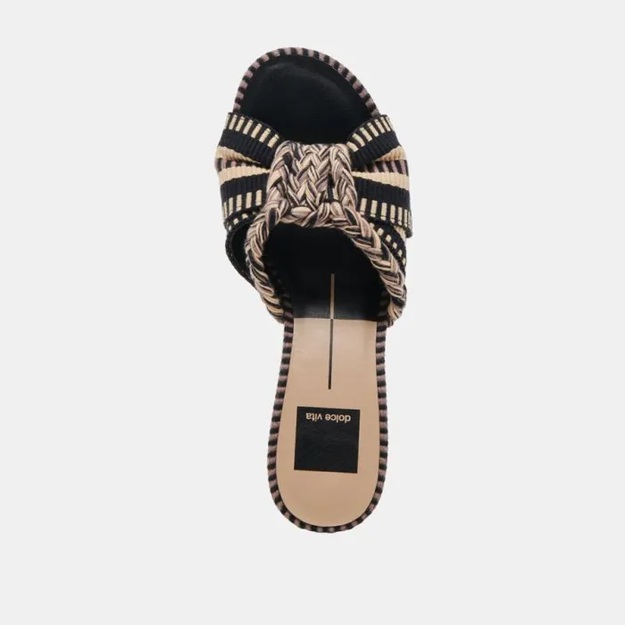Dolce Vita Dallie Heels Black Multi Woven Women Heels