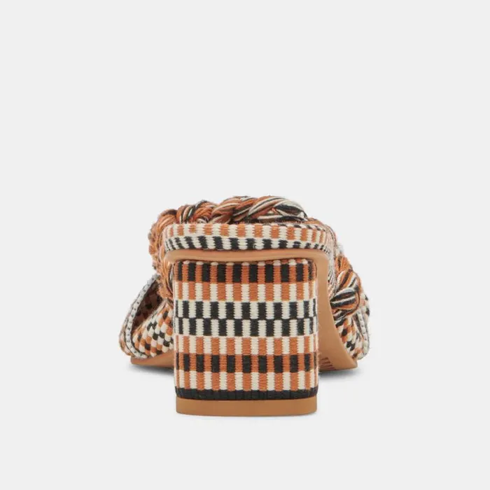 Dolce Vita Dallie Heels Tan Multi Woven Women Heels