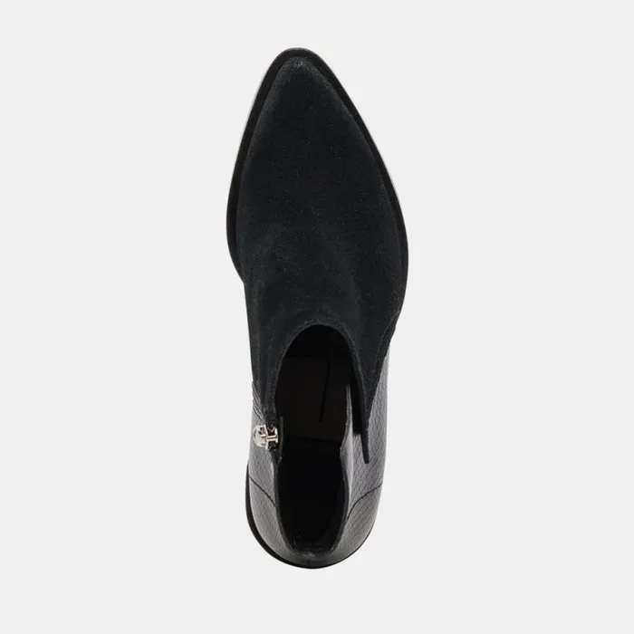 Dolce Vita Deena Booties Black Multi Suede Women Boots and Booties