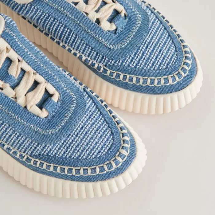 Dolce Vita Dolen Sneakers Blue Multi Denim Women Sneakers