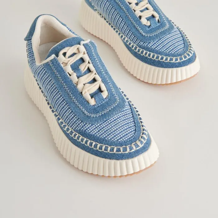Dolce Vita Dolen Sneakers Blue Multi Denim Women Sneakers