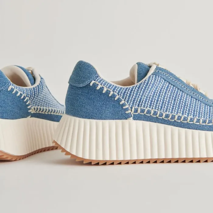 Dolce Vita Dolen Sneakers Blue Multi Denim Women Sneakers