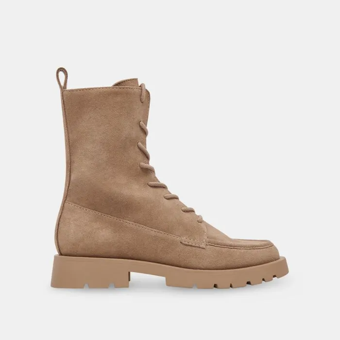 Dolce Vita Erlene Boots Almond Suede Women Boots and Booties