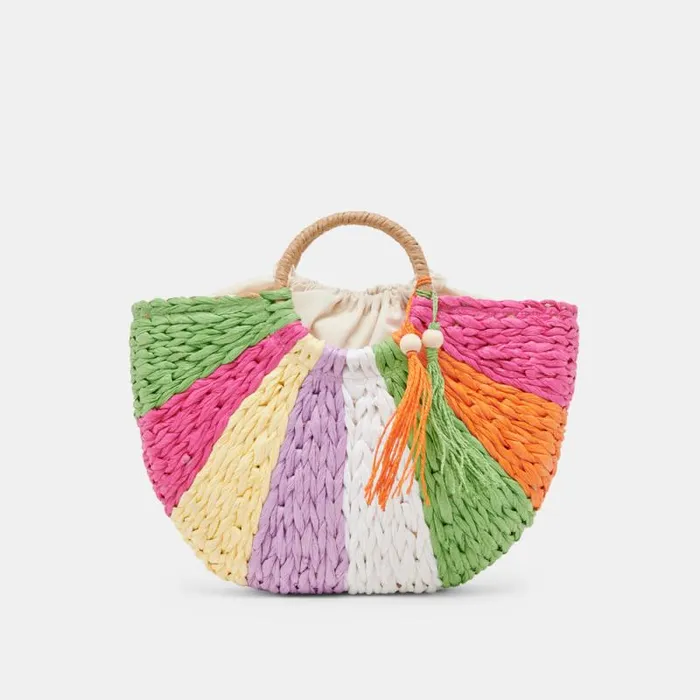 Dolce Vita Estelle Handbag Multi Raffia Women Handbags