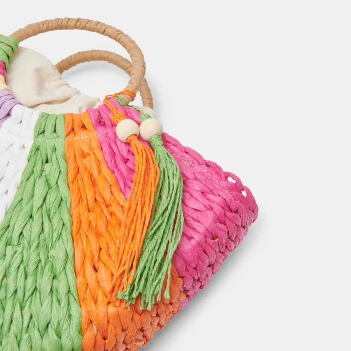 Dolce Vita Estelle Handbag Multi Raffia Women Handbags
