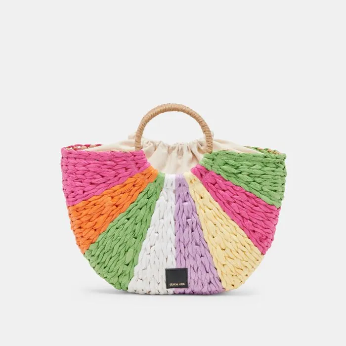 Dolce Vita Estelle Handbag Multi Raffia Women Handbags