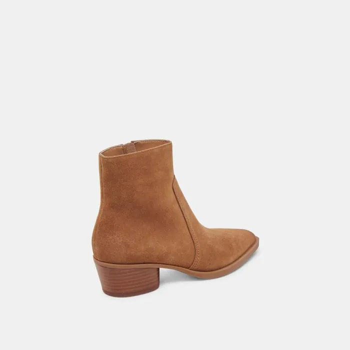 Dolce Vita Fahari H2O Booties Brown Suede Women Boots and Booties