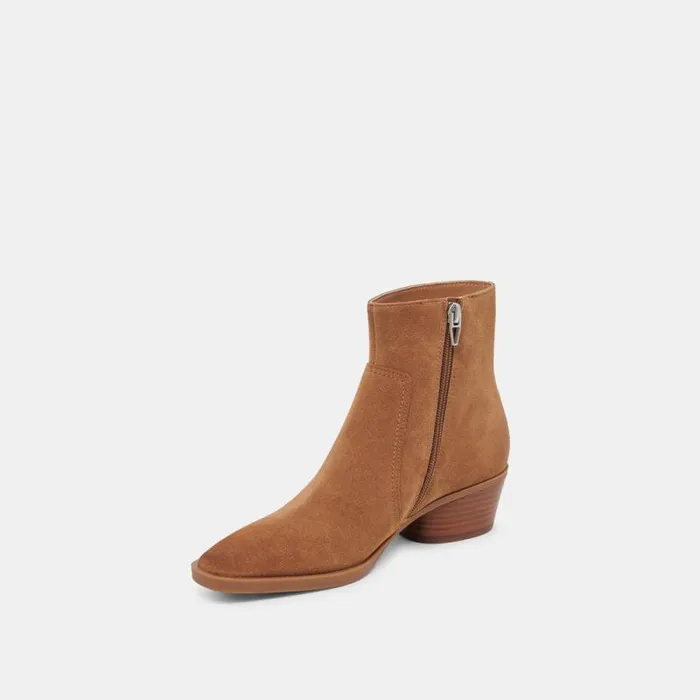 Dolce Vita Fahari H2O Booties Brown Suede Women Boots and Booties