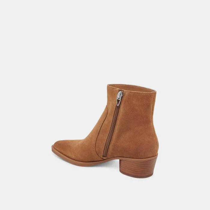 Dolce Vita Fahari H2O Booties Brown Suede Women Boots and Booties