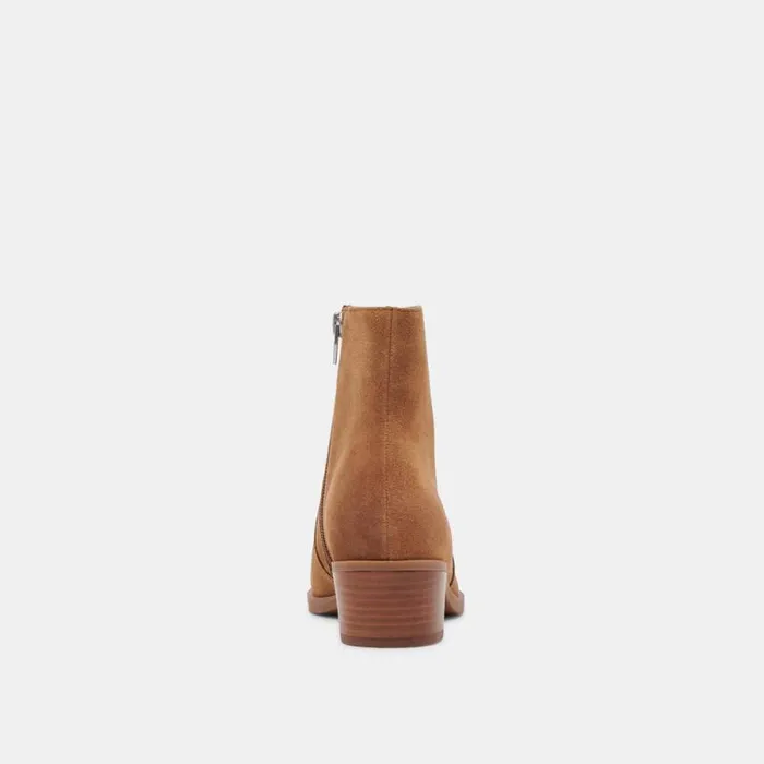 Dolce Vita Fahari H2O Booties Brown Suede Women Boots and Booties