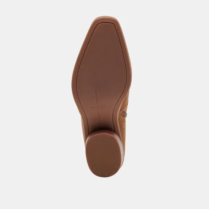 Dolce Vita Fahari H2O Booties Brown Suede Women Boots and Booties