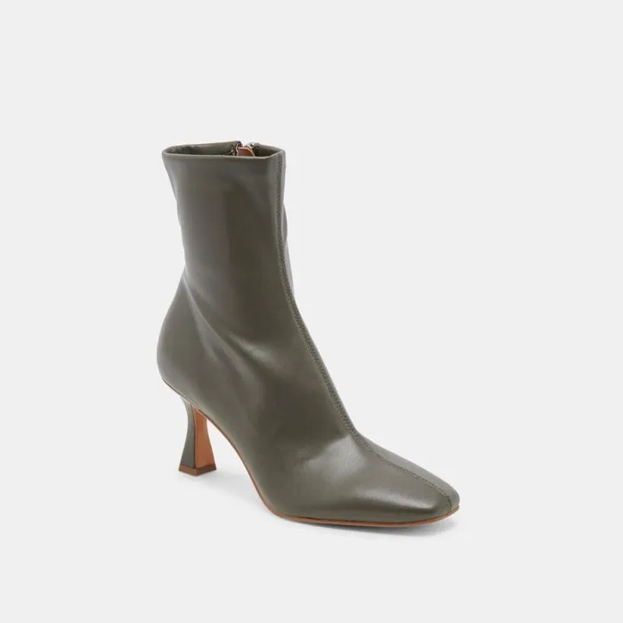 Dolce Vita Glamor Boots Dark Olive Stella Women Boots and Booties