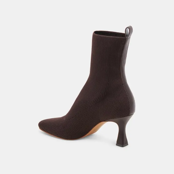 Dolce Vita Glamor Knit Boots Dk Brown Knit Women Boots and Booties