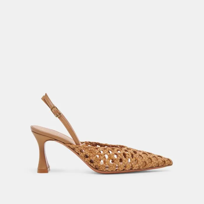 Dolce Vita Gloria Heels Natural Woven Women Heels