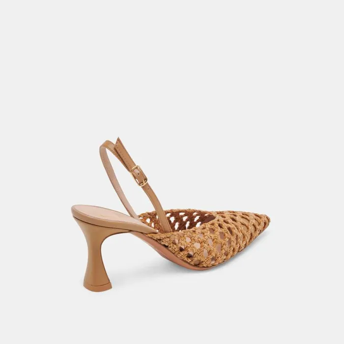 Dolce Vita Gloria Heels Natural Woven Women Heels