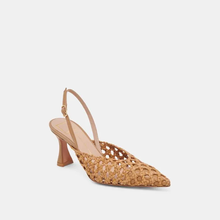 Dolce Vita Gloria Heels Natural Woven Women Heels