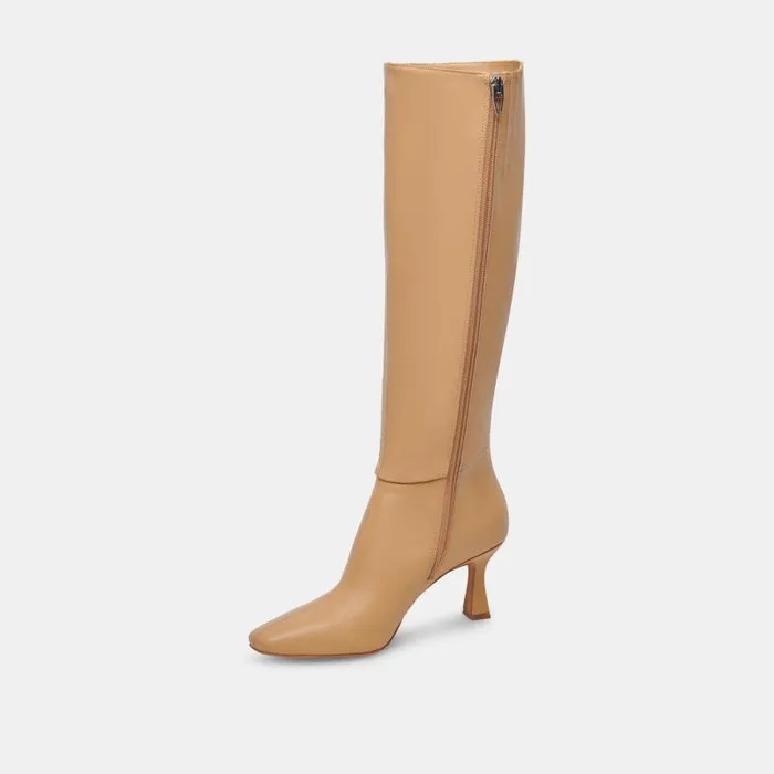 Dolce Vita Gyra Boots Tan Leather Women Boots and Booties