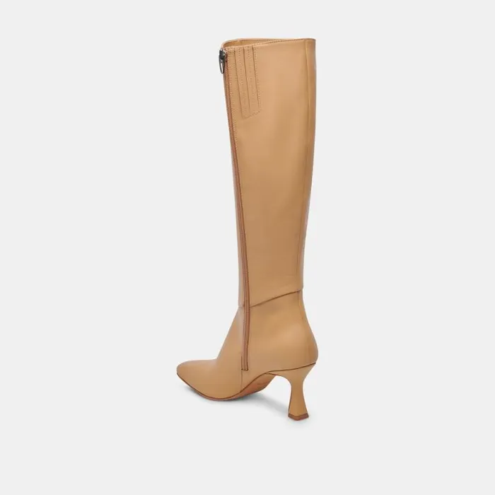 Dolce Vita Gyra Boots Tan Leather Women Boots and Booties