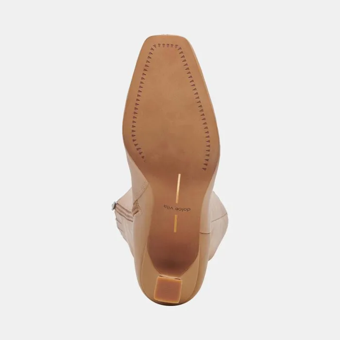 Dolce Vita Gyra Boots Tan Leather Women Boots and Booties