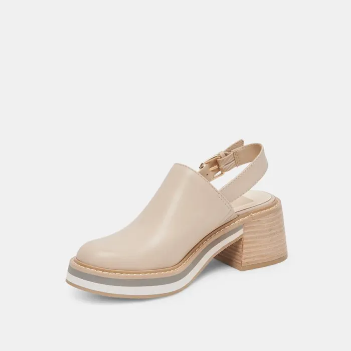Dolce Vita Haniah Heels Biscuit Leather Women Heels