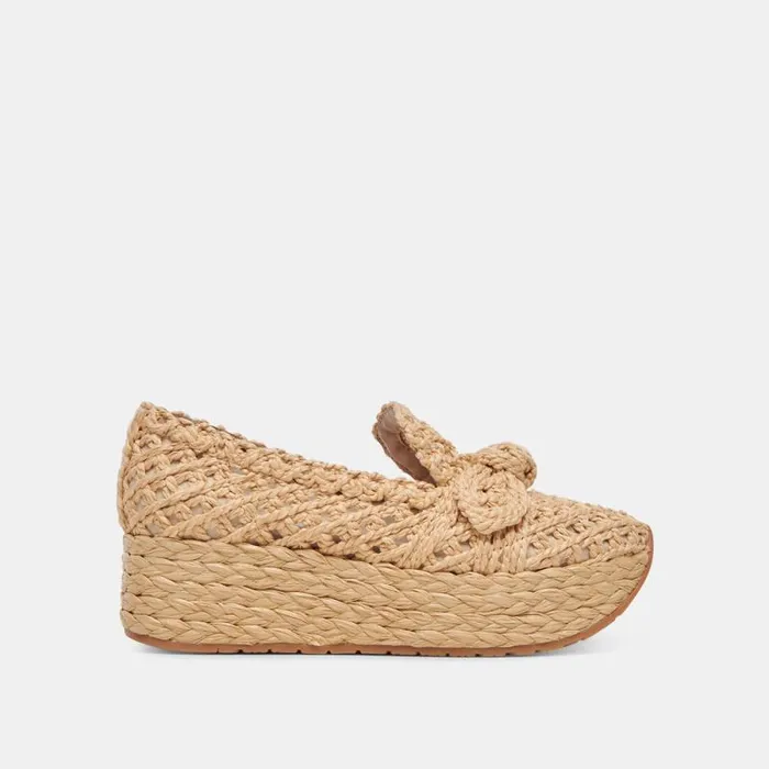Dolce Vita Jaka Sneakers Lt Natural Raffia Women Flats and Loafers