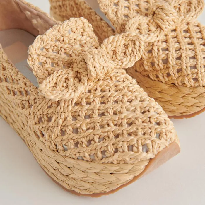Dolce Vita Jaka Sneakers Lt Natural Raffia Women Flats and Loafers