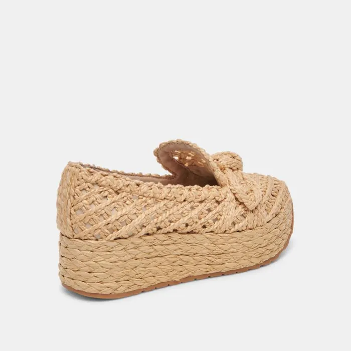 Dolce Vita Jaka Sneakers Lt Natural Raffia Women Flats and Loafers