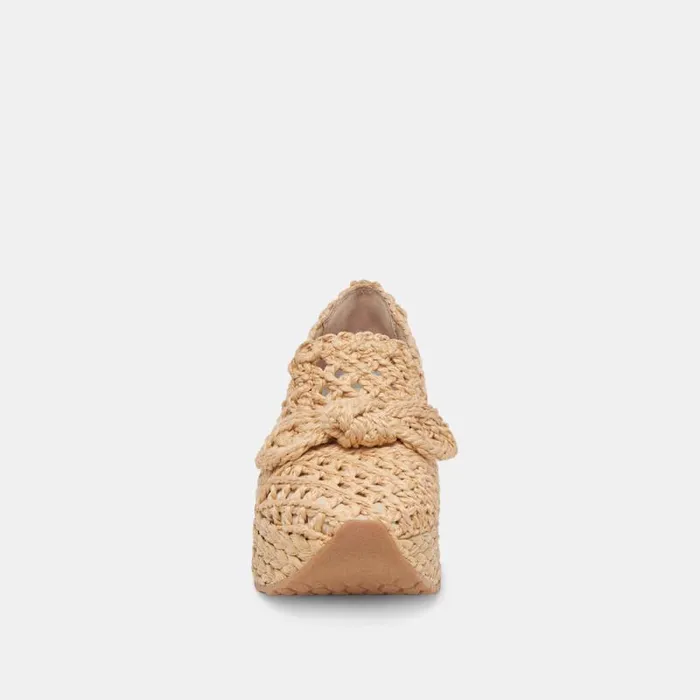 Dolce Vita Jaka Sneakers Lt Natural Raffia Women Flats and Loafers