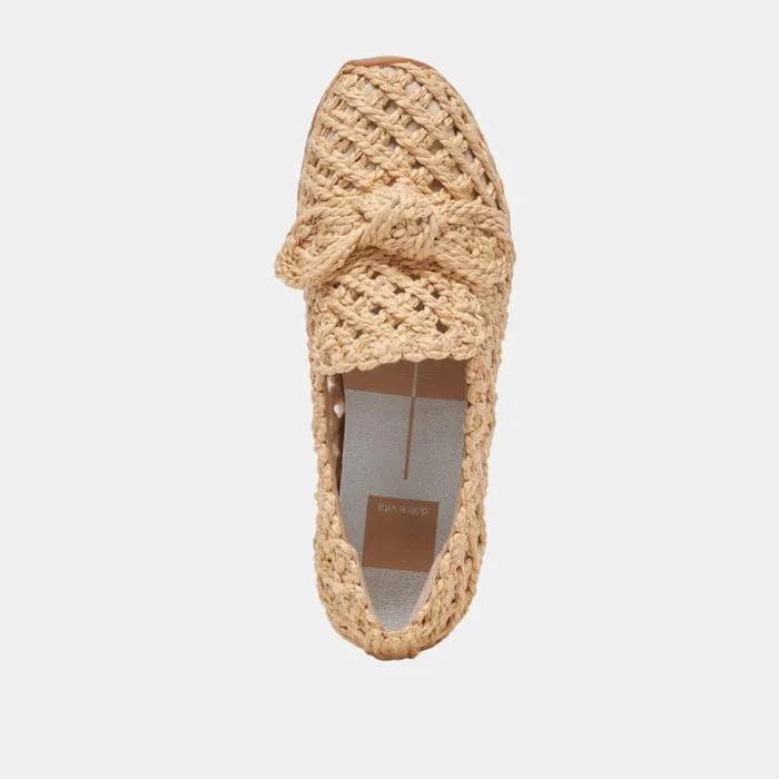 Dolce Vita Jaka Sneakers Lt Natural Raffia Women Flats and Loafers