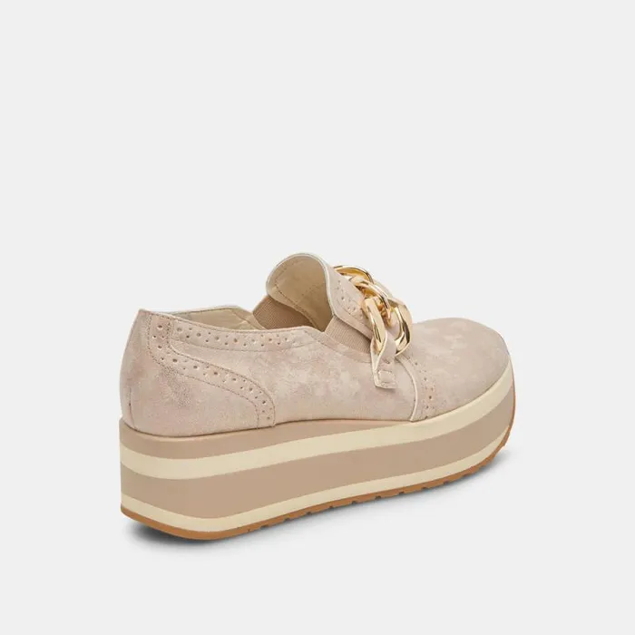 Dolce Vita Jhenee Sneakers Light Gold Nubuck Women Sneakers