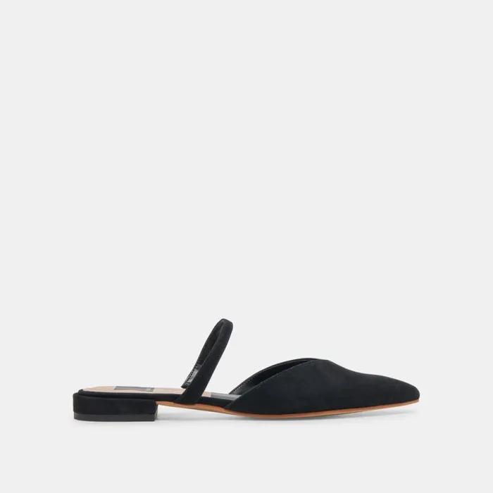 Dolce Vita Kanika Flats Onyx Suede Women Flats and Loafers