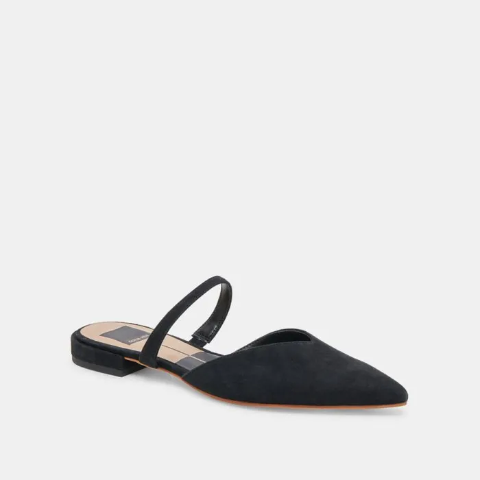 Dolce Vita Kanika Flats Onyx Suede Women Flats and Loafers