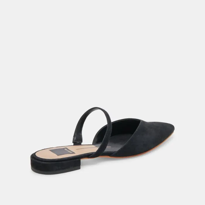 Dolce Vita Kanika Flats Onyx Suede Women Flats and Loafers