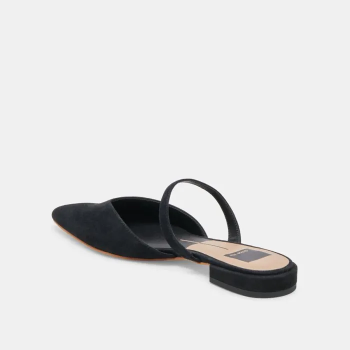 Dolce Vita Kanika Flats Onyx Suede Women Flats and Loafers