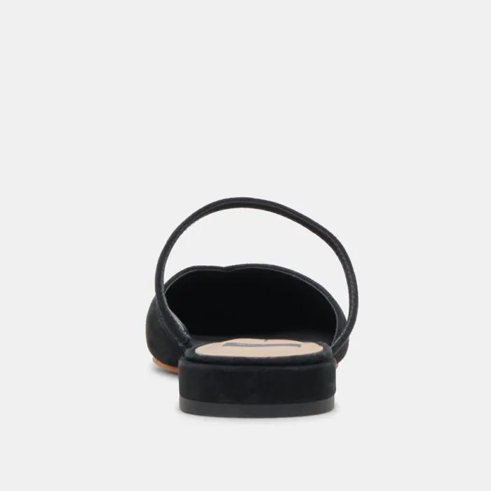 Dolce Vita Kanika Flats Onyx Suede Women Flats and Loafers