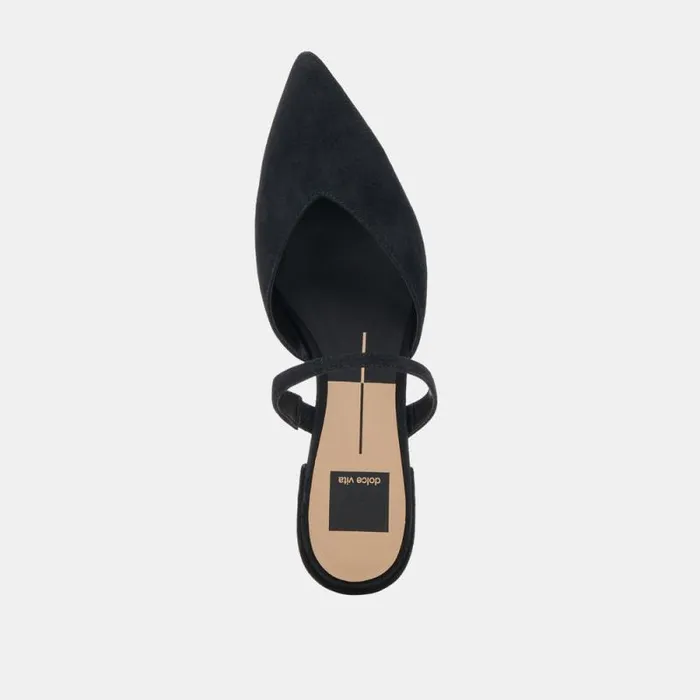 Dolce Vita Kanika Flats Onyx Suede Women Flats and Loafers