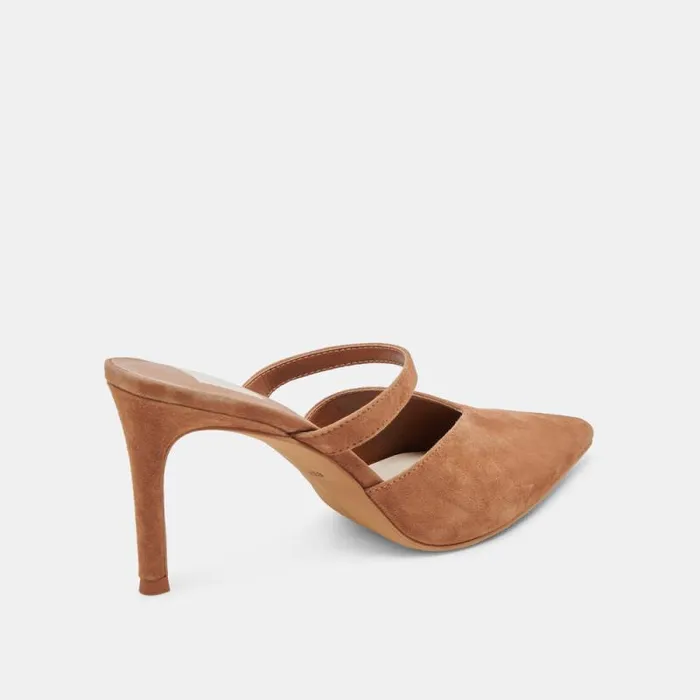 Dolce Vita Kanika Heels Pecan Suede Women Heels